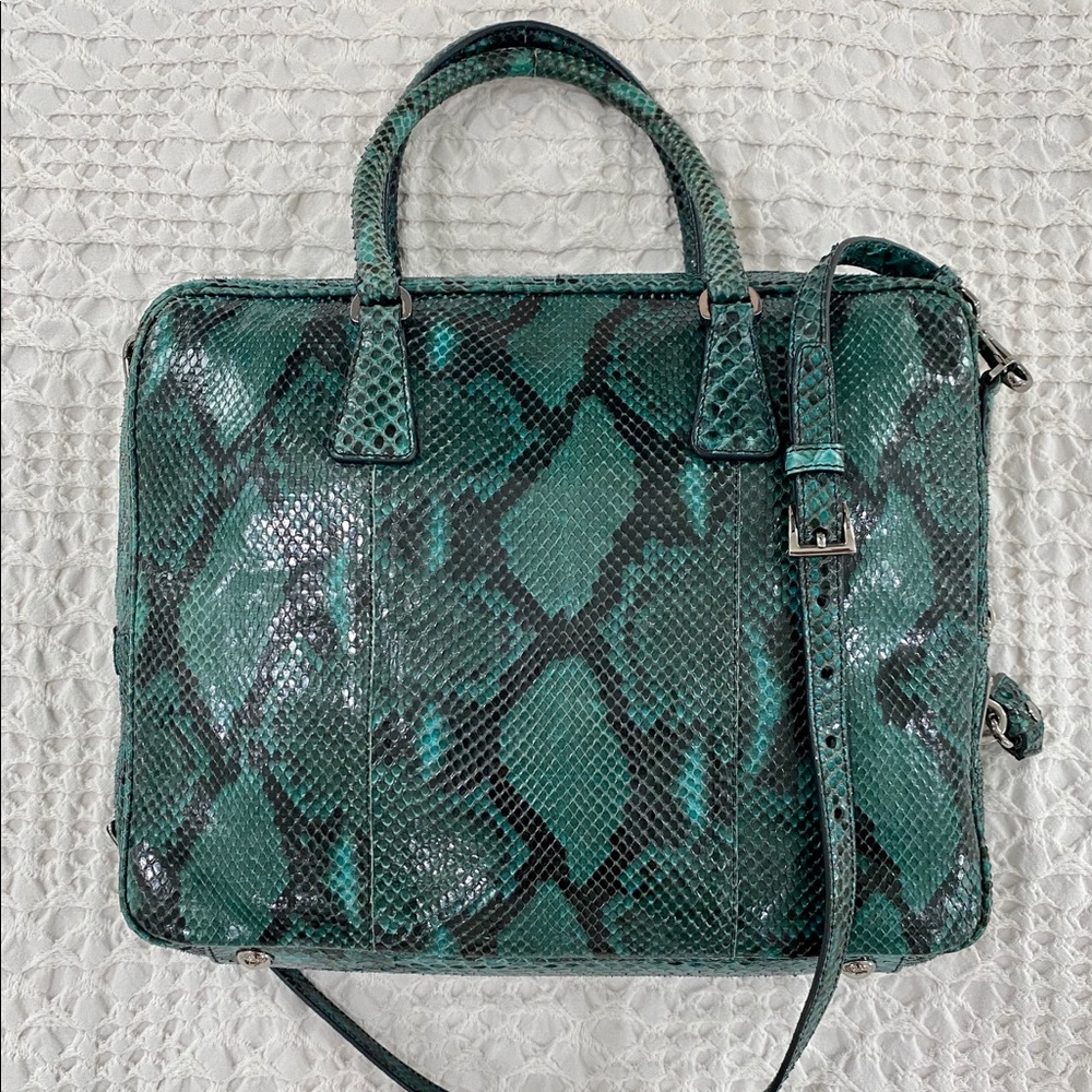 🍾 HP: Prada Python Briefcase / Crossbody